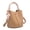 Milk tea color, variant on Silk Scarf Handle MINI Bucket Bag for Women, Inner Pouch & Multi-Way Design, Large Capacity Casual Shoulder Crossbody Handbag (7.1"x7.1"x7.5", 1.1lb), Street Trend