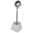 thumbnail image 2 of Soporte para secador de pelo profesional de acero inoxidable ABS con ángulo ajustable para el cuidado de mascotas, blanco sin anillo en forma de flor., 2 of 14
