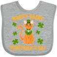 thumbnail image 3 of Inktastic St. Patrick's Day Happy Saint Purrtrick's Day Boys or Girls Baby Bib, 3 of 4