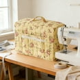 thumbnail image 4 of Sewing Machine Cover Floral Quilted Sewing Machine Cover With Pocket Craft Room Sewings Organizer Sewing Machine Storage Cover With Protective Layer And Built In Compartments Needle and Thread Kit, 4 of 4
