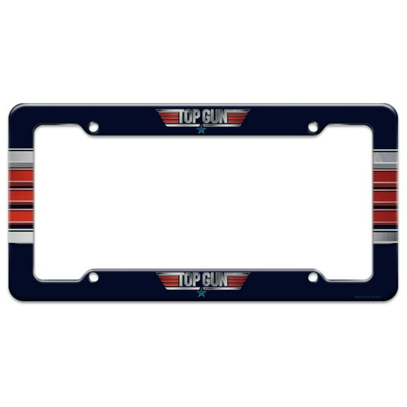 Top Gun Rendered Logo License Plate Tag Frame