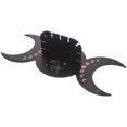 thumbnail image 2 of Crystal Display Holder in Moon Phase Shape Wooden Design for Home Cafe Office 1Set, 2 of 5