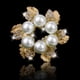 thumbnail image 2 of Circular Forma flor de Broche Yuyangstore  Circular Forma flor de la perla Broche, 2 of 8