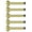 Gold, variant on LEIUOXI 5 Pack Door Stoppers, 5.9 Inch Heavy Duty Stainless Steel with Rubber Tip Bumper, Wall Protection for Soundproofing