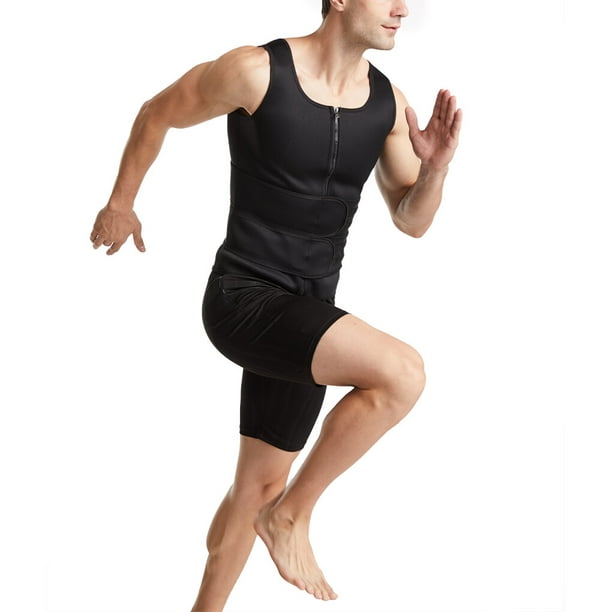 Male Waist Trainer Workout Waist Corset Vest shirt men waist Man Lumbar  Shapewear Shirt, xxxL 