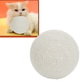 thumbnail image 4 of Cat Sisal Ball, Teeth Claws Grinding Scratch  Safe Kitten Sisal Ball Rattling Stones Inside Interesting  For Playing, 4 of 7