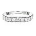thumbnail image 4 of Vir Jewels 1 CTTW Diamond V Shape Wedding Band in 14K White Gold Size 10, 4 of 9