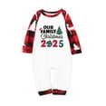 thumbnail image 2 of Our Family Christmas 2025 Matching Pajamas Sets Letter Tree Printed Funny Holiday Xmas Jammies Long Sleeve Tee and Bottom Plaid Pants Loungewear Sleepwear, 2 of 4