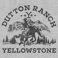 thumbnail image 2 of Women's Yellowstone Dutton Ranch Montana Black Outlines  Graphic T-Shirt, 2 of 4