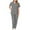 Gray, variant on Scrubs 2 Piece Set for Women - Modern V-Neck Top & Jogger Pants Medical Nursing Uniforms Womens Scrub Matching Sets