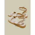 thumbnail image 6 of Women‘s Solid Color Flat Sandals With Ankle Strap, 6 of 6
