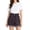 Grey, variant on Jean Shorts Gsakboxl Women Plus Size Paper Bag Waist Denim Shorts Button Roll Up Hem Loose A-Line Wide Leg Slim Fit Casual Hot Pants Grey S