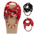 thumbnail image 4 of Women’s Beaded Infinity Scarf Necklace Accessory Casual Daily Spring Summer 2026 Blue, 4 of 4