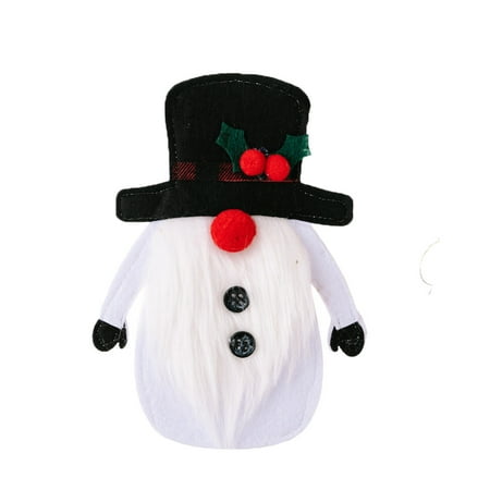 

KIHOUT Deals New Christmas Decorative Supplies Long Dwarf Knife And Fork Set Christmas Doll Old Man Snowman Table Layout