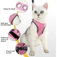 thumbnail image 4 of Cat Harness - Ultralight Cat Harness and Leash Set Leak Proof Adjustable Kitten Harness for Puppy Rabbit Ferret （Pink ， L）, 4 of 5