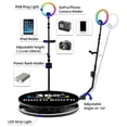 thumbnail image 3 of TOYTEXX 360° Automatic Rotating Photo Booth Platform with RGB Ring Light, 3 of 9