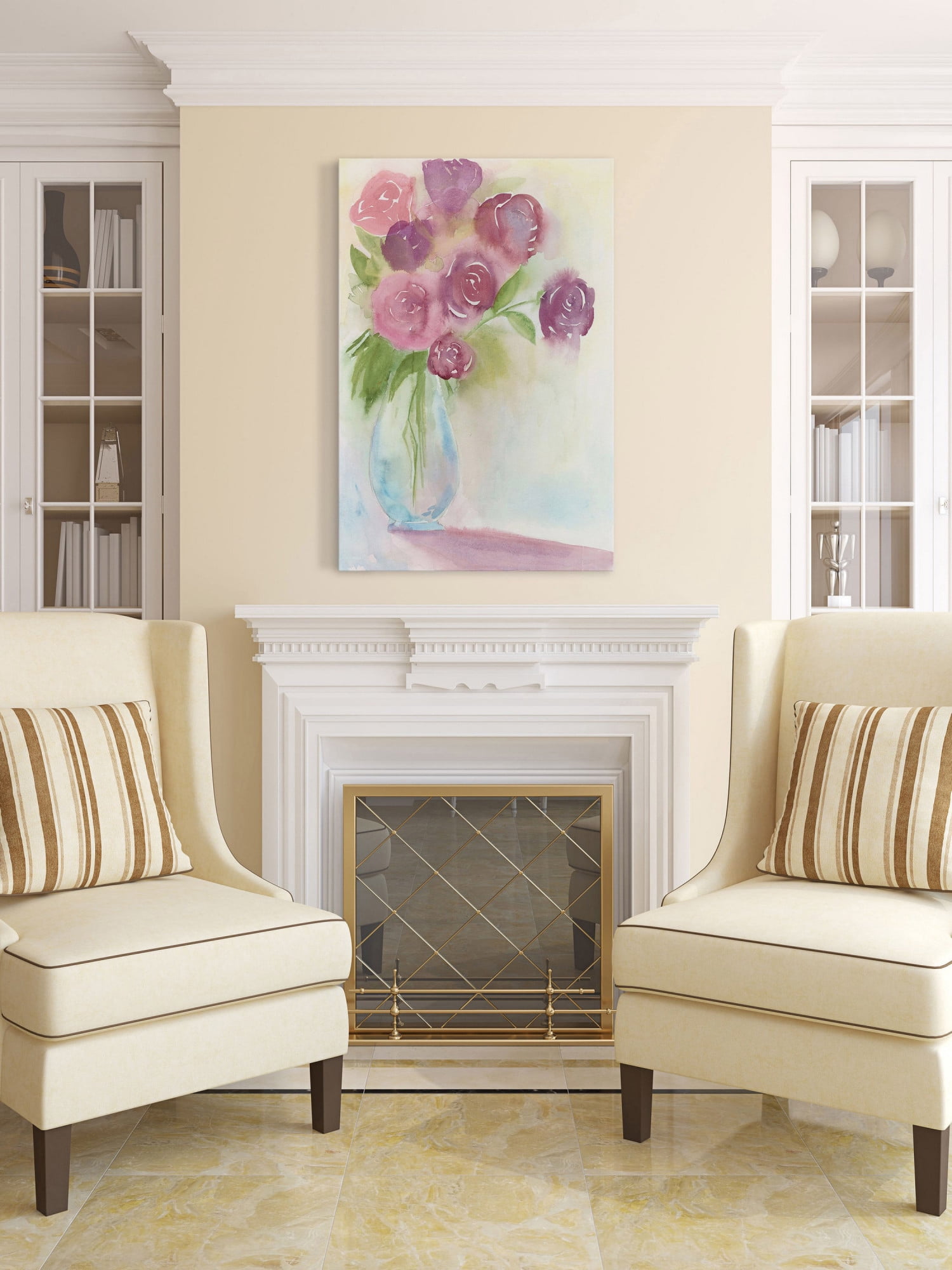 Marmont Hill "Mauve Bouquet" Painting Print on Wrapped Canvas