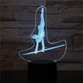 thumbnail image 5 of YSITIANNA 3D Artistic Gymnastics Night Light Remote Control Power Touch Table Desk Optical Illusion Lamps 16 Color Changing Lights Home Decoration Xmas Birthday Gift STNL#4596, 5 of 8