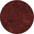 thumbnail image 1 of Ahgly Company Tapis d'Intérieur Lavable en Machine Carré Rouge Nuit, 3 Pieds Carré, 1 of 7