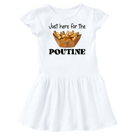 

Inktastic Just Here for the Poutine Gift Baby Girl Dress