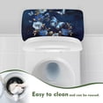 thumbnail image 4 of ZIATUBLE Galaxy Flower Toilet Tank Covers Butterfly Toilet Tank Lid Covers Washable Toilet Tank Cover Lid Set 2 Piece Replacement Toilet Tank Covers for Bathroom Home Indoor Decoration, 4 of 5
