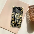thumbnail image 7 of FKBRCL4U Compatible with Samsung Galaxy S21 FE Case, Shine Gold Rose Luxury Golden Decoration for Girl Women Soft TPU Shockproof Protective Hard PC Back, 7 of 7