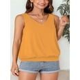 thumbnail image 4 of Womens V Neck Casual Tank Tops Fit Sleeveless Summer Tops Shirts Blouses, 4 of 5