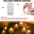 thumbnail image 3 of 24pcs LED Flameless Candles Realistic and Bright Flickering Battery Operated LED Votive Tea Light Candles with Remote Controlled for Christmas Wedding Festival Celebration  Warm White, 3 of 7