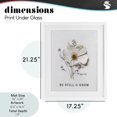 thumbnail image 4 of Stupell Industries Shabby Chic Be Still & Know Pressed Flowers White Framed Print Under Glass, 17 x 21, by Lettered and Lined, 4 of 8