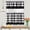Black, variant on Kate Aurora Country Farmhouse 3 Piece Plaid Cafe Kitchen Curtain Tier & Valance Set - Assorted Colors & Sizes