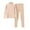 #288-Beige, variant on Censtreet Womens Pajamas Sets 2 Piece Lounge Set Long Sleeve Tops and Long Pants Soft Pjs Loungewear