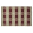 thumbnail image 2 of Wool and Cotton Plaid Rectangle Area Rugs Reds and Tans, 2 of 4