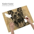 thumbnail image 2 of 1000 Piece German Shepherd Dog Wooden Jigsaw Puzzle For Adults – Captivating Sketch Art, Challenging & Relaxing Fun, Brain Exercise, Great Gift For Dog Lovers & Home Decor, 2 of 7