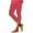 Watermelon Red, variant on UVEASISHA Side Split Yoga Pants for Women Stretch High Waist Capri Leggings Summer Causal Workout Capris Green S