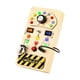 thumbnail image 1 of Material de tablero ocupado,Interruptor de luces para niños pequeños,tablero ocupado,juguete Montessori,Button Busy Board Kids Panel de control de madera,Juguete con interruptor de luces, 1 of 9