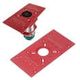 thumbnail image 3 of Router Table Insert Plate, Aluminum Alloy Fine Alignment Safer Clamping Easy Install with Rings for Woodworking, 3 of 7