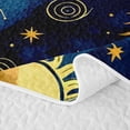 thumbnail image 5 of Homewish Boho Sun Stars Twin Quilt Set, Psychedelic Universe Twin Coverlet Set, 2pcs 1 Bedspread and 1 Pillowcase, 5 of 7