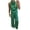 Green, variant on Alkepwun Womens 2 Piece Sets Summer Lightweight Comfy Breathable Suit Satin Sleeveless Dropped-Neck Tank Tops and Elastic Waistband Wide Leg Pants