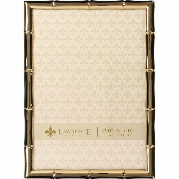 Fashion Gold-Tone 5X7 Bamboo Photo Frame (5.94 X 7.87) Made In China -Jewelry By Sweet Pea