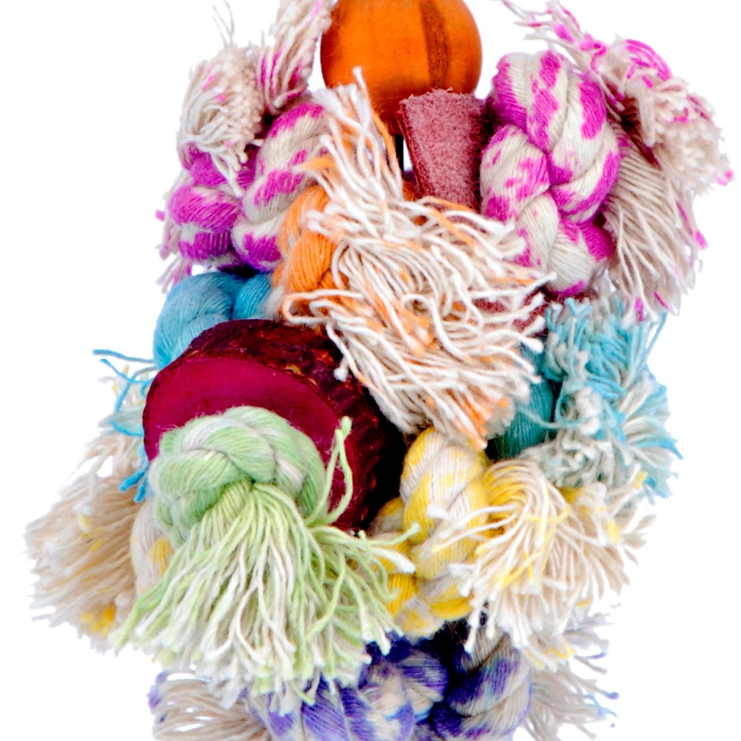 Penn-Plax Shaggy Kabob Bird Toy, Keeps Birds Stimulated and Active - For Small Breeds