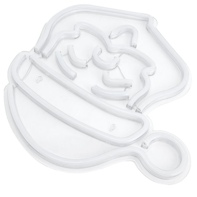 Santa Claus Desktop Night Light, Fold Neon Sign ESB Powered LED Santa Neon Fácil Instalacia Para Dormitorio