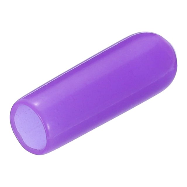 Uxcell Rubber End Caps Vinyl Round End Cap Cover Screw Thread Protectors for Screw 200Pcs Purple 4mm