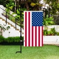 thumbnail image 6 of SZHLUX 35.4" Black Metal Garden Flag Stand with Tiger Clip & Spring Stoppers, 6 of 9