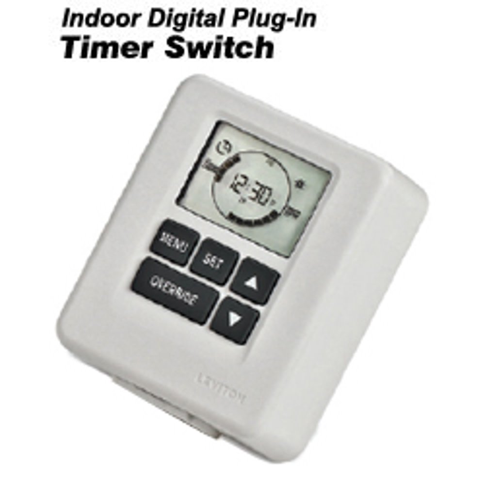 Leviton LT11110W Standard Digital PlugIn Timer
