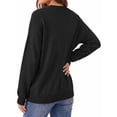 thumbnail image 5 of MOSHU Crewneck Sweaters for Women Drop Shoulder Women Sweaters Long Sleeves Fall Tops Knit Pullover Sweaters, 5 of 11