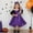 Purple, variant on Witch Outfit Tutu Dress Halloween Cosplay Tulle Dress Halloween Outfits for Kids 3-4 Years Halloween Outfits Dress Up