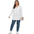 thumbnail image 4 of Cueply Women's Plus Size Cardigan Long Sleeve Lightweight Sheer Open Front Knited Cardigan 1X-4X, 4 of 6