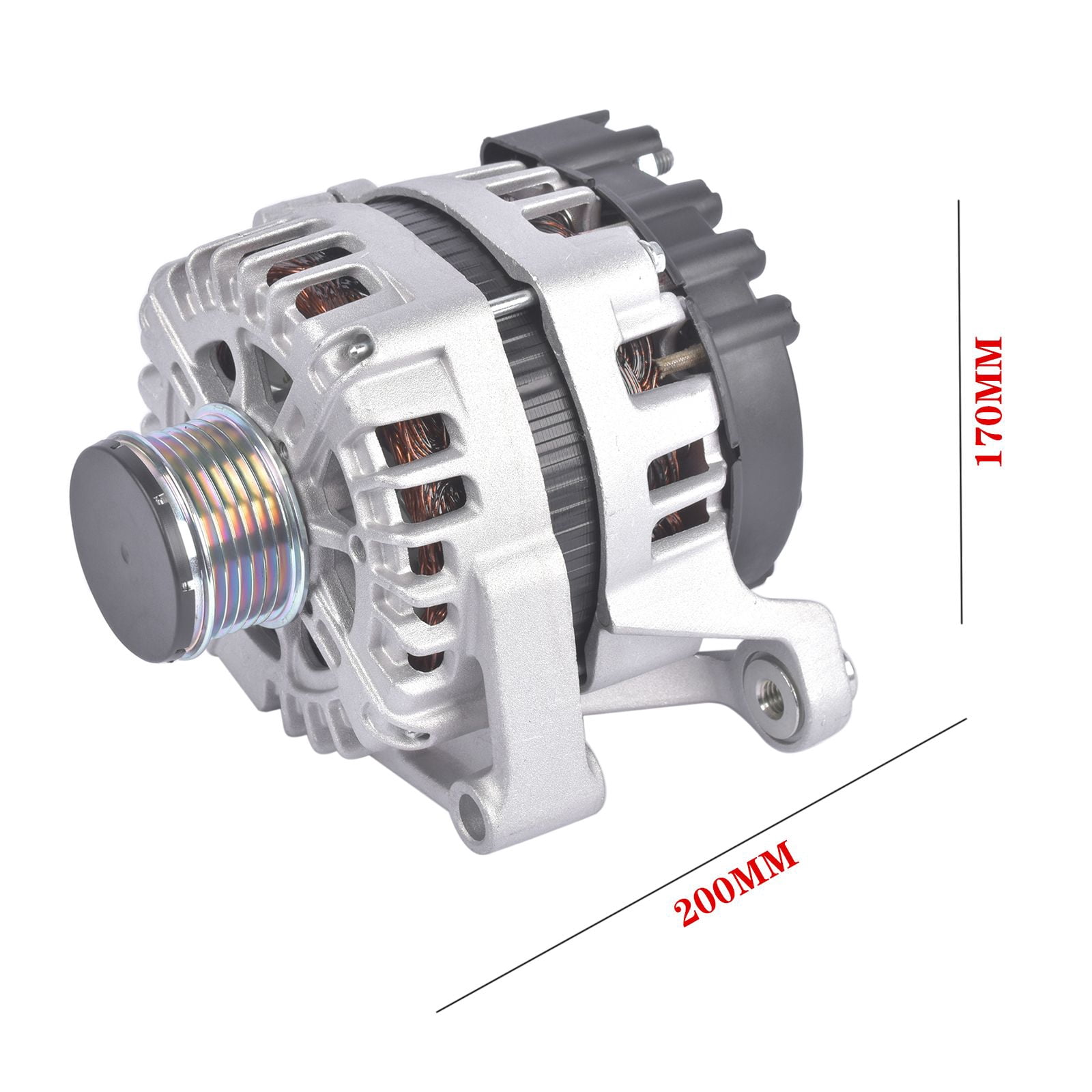 130A Alternator for Buick Encore 2013-2015 & Chevrolet Cruze/Trax - OEM 13597226, 11399N, 1.4L L4 Engine - Under Hood Replacement