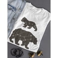 thumbnail image 3 of Smartprints Womens Graphic Tee - Ursa Major Minor Constellations - Regular Fit 100% Cotton, 3 of 4