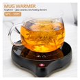 thumbnail image 2 of 200W Cup Heater Mug Warmer 100°C Hot Tea Makers Warmer Coaster 5 Gear Cup Heaters Coffee Milk Tea Heating Pad ,Fast Heating, 2 of 7